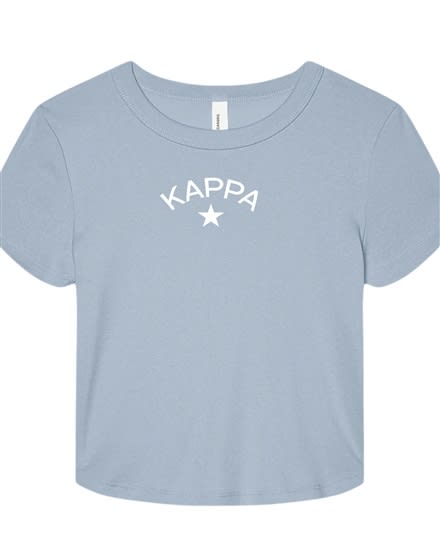 Lt Blue Baby Tee - Star (White) - Kappa