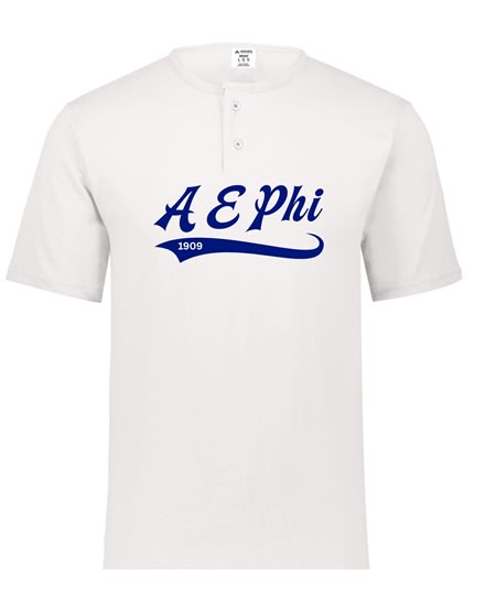 White Henley - Baseball (Navy) - Alpha Epsilon Phi