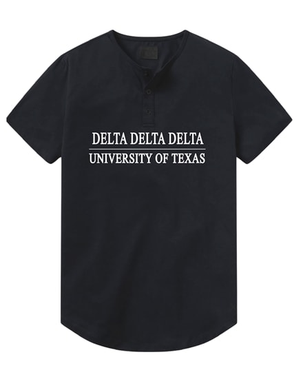 Navy Henley - Texas Line - Tri Delta