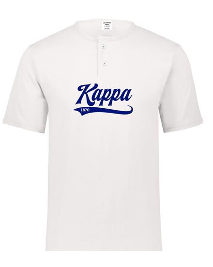 White Henley - Baseball (Navy) - Kappa