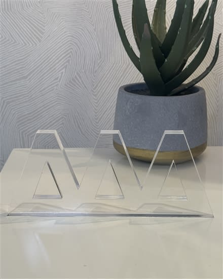 Acrylic Shelf Letters -  Tri Delta