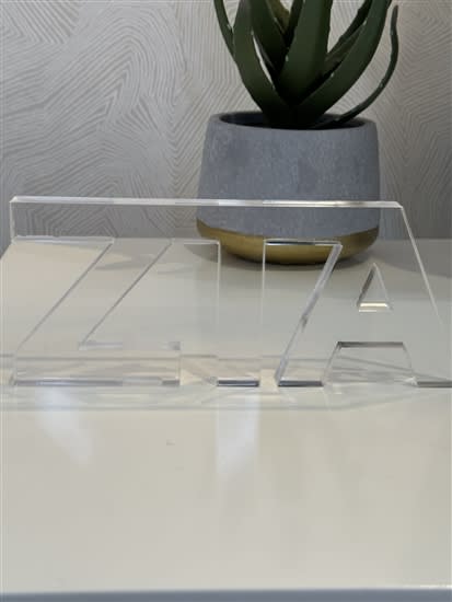 Acrylic Shelf Letters -  Zeta