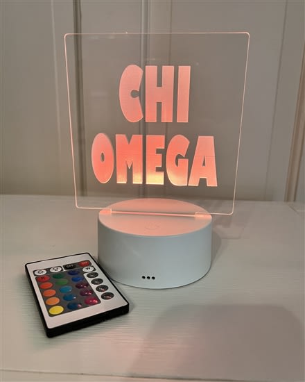 Sorority Nightlight -  Chi Omega