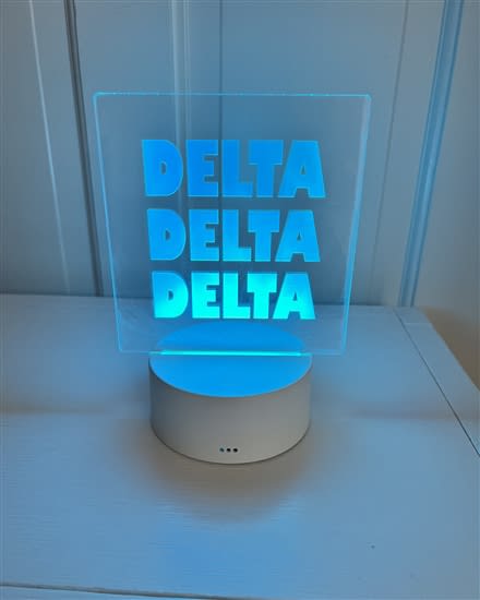 Sorority Nightlight - Tri Delta Sorority Nightlight - Tri Delta