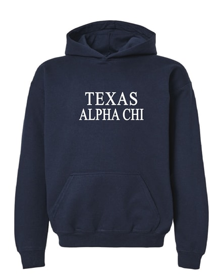 ACO-Navy Hoodie- Texas Style - Alpha Chi