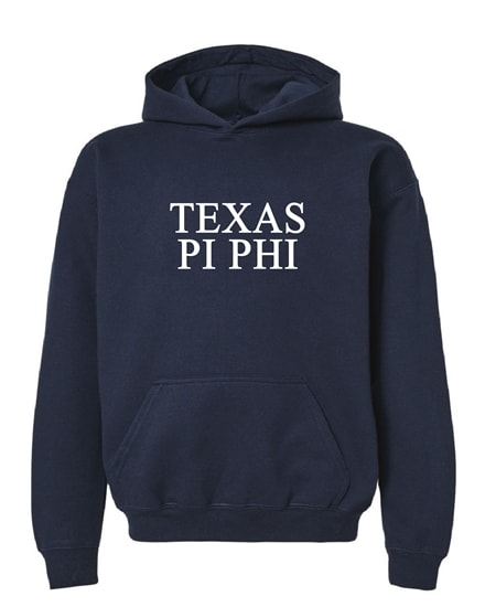 PBP-Navy Hoodie- Texas Style - Pi Phi