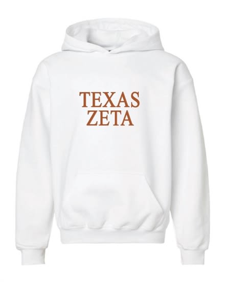 White Hoodie - Texas Style - Zeta