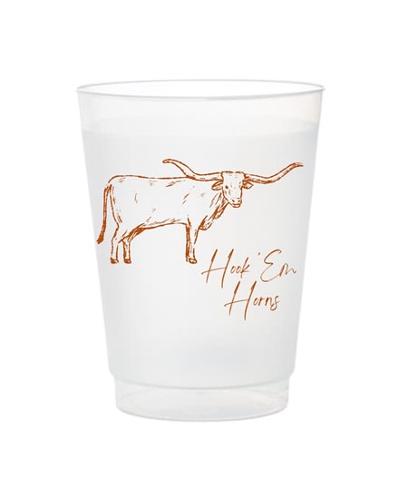 Flex Cups - Hook 'em w/ Longhorn Script