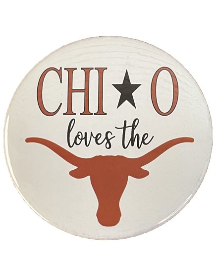 Chi Omega Star Longhorn Pin (3 inch)
