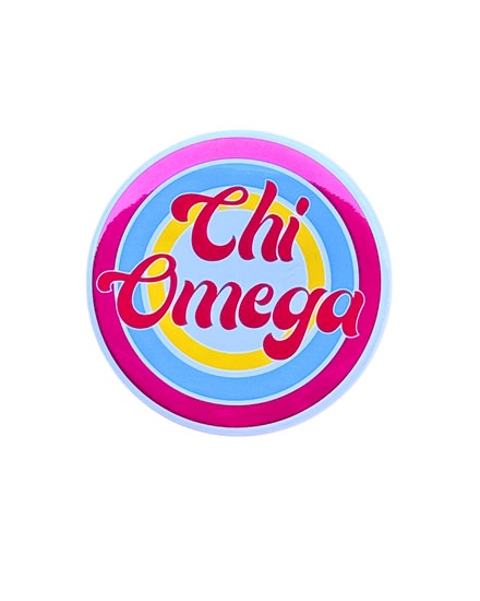 Chi Omega Retro Pin