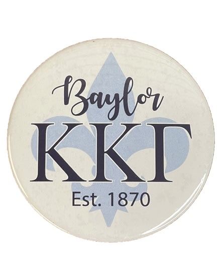 Baylor Kappa white Pin (3 inch)