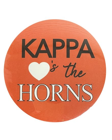 Kappa Loves B/O the Horns Pin (3 inch)
