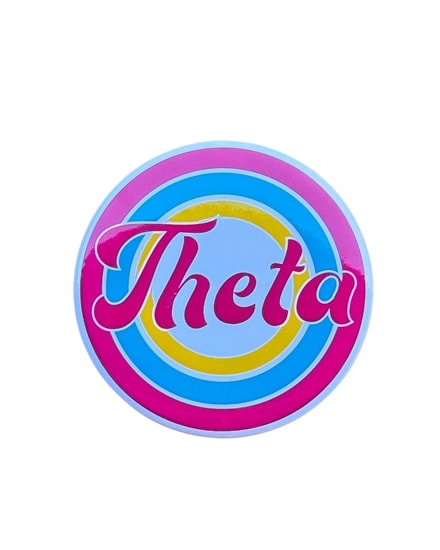 Theta Retro Pin