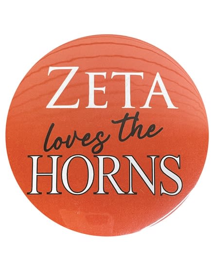 Zeta B/O Loves the Horns Pin (3 inch)