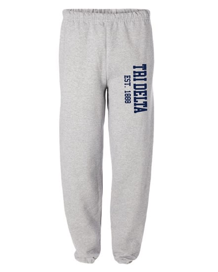 Grey Sweatpants (Varsity Style) - Tri Delta