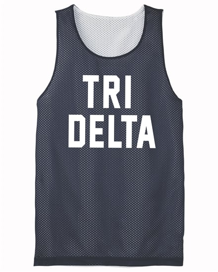 Sorority Mesh Jersey (Navy) - Tri Delta