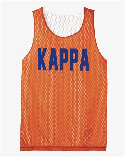 Sorority Mesh Jersey (Orange w/ Blue) - Kappa