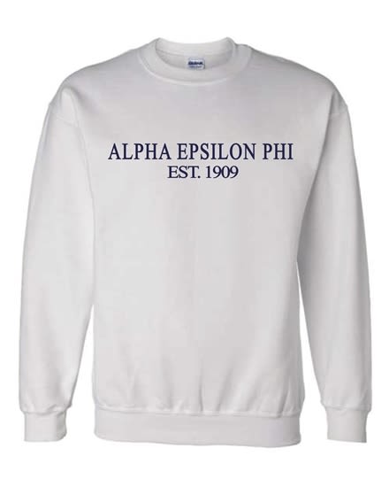 White Sweatshirt (Classic) - AEPhi