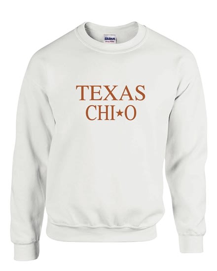 White Sweatshirt (Texas) - Chi Omega