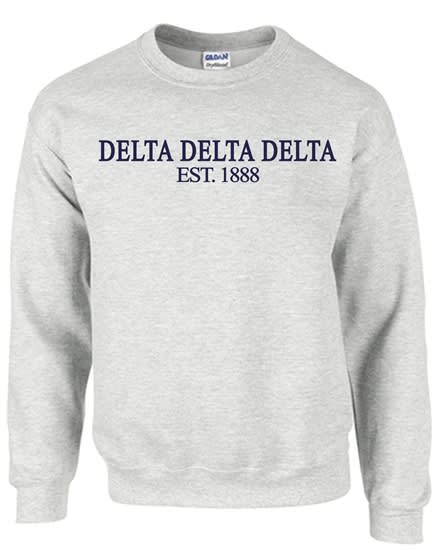Grey Sweatshirt (Classic Style) -Tri Delta