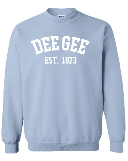 Lt. Blue Sweatshirt (Varsity)- DG