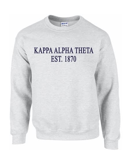 Grey Sweatshirt (Classic Style) -Theta