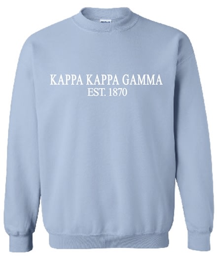 Blue Sweatshirt (Classic) - Kappa (White)