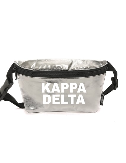Silver Metallic Fanny - Kappa Delta