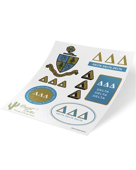 Traditional Stickers - Tri Delta