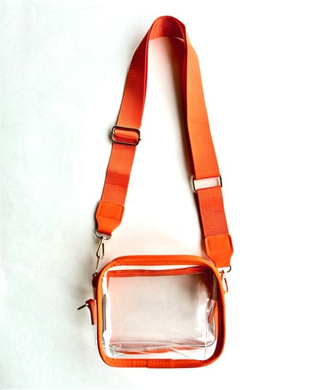 Game Day Clear Purse - Orange
