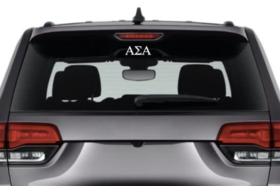 Alpha Sigma Alpha Car Decal