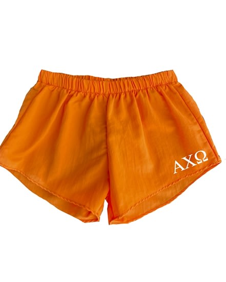 Orange Sorority Shorts - Alpha Chi