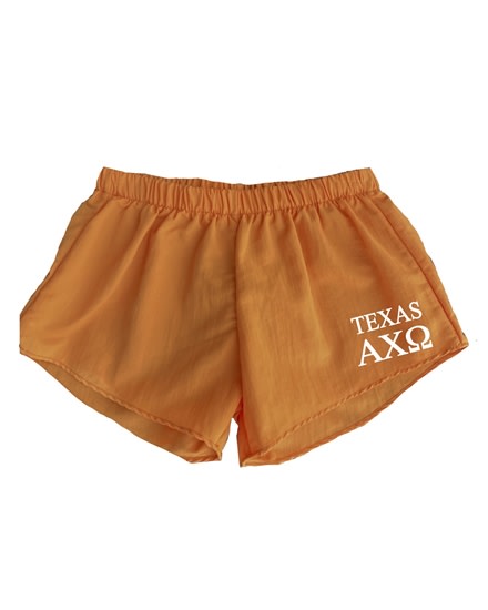 TEXAS- Orange Shorts - Alpha Chi