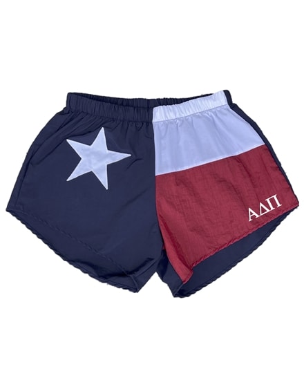 Texas Flag Sorority Shorts - ADPi