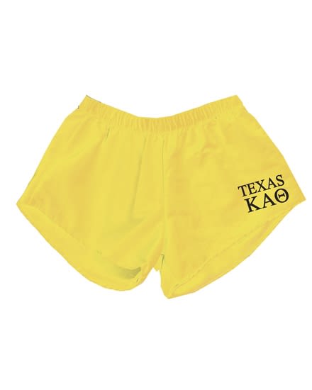 TEXAS- Yellow Shorts - Theta (black design)