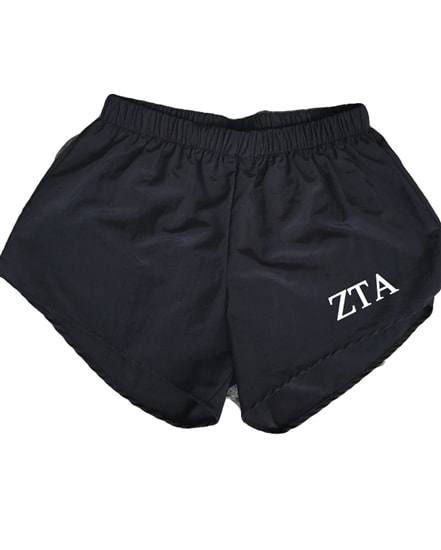 Black Sorority Shorts - Zeta