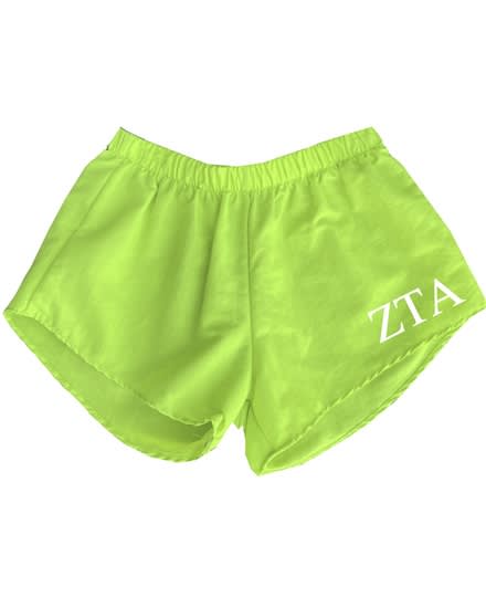 Green Sorority Shorts - Zeta