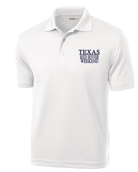 Red River Rivalry  Polo - White with navy