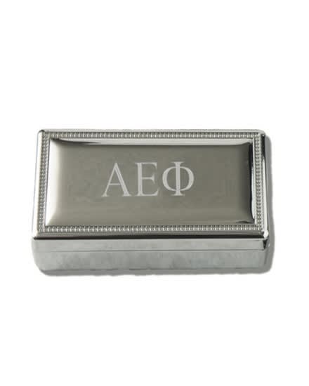 Silver Pin Box - Alpha Epsilon Phi