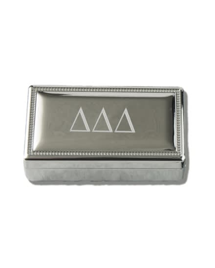 Silver Pin Box - Tri Delta