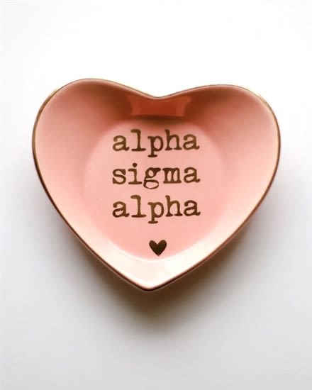 Sorority Ring Dish - Alpha Sigma Alpha