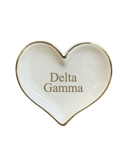 Sorority Heart Ring Dish - Delta Gamma