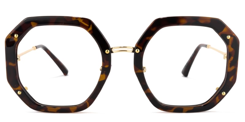 Tressie - Geometric Tortoise Eyeglasses