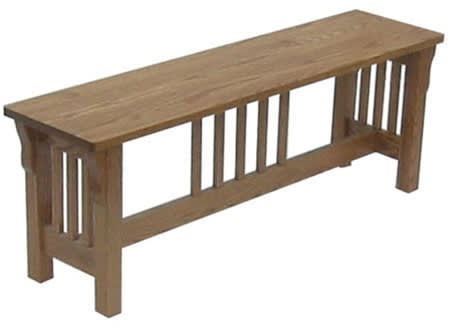 40" Oak Bench