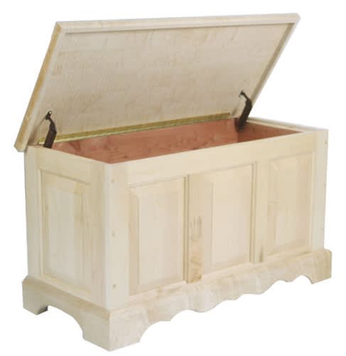 Medium Maple Hope Chest, 42" x 18" x 20"