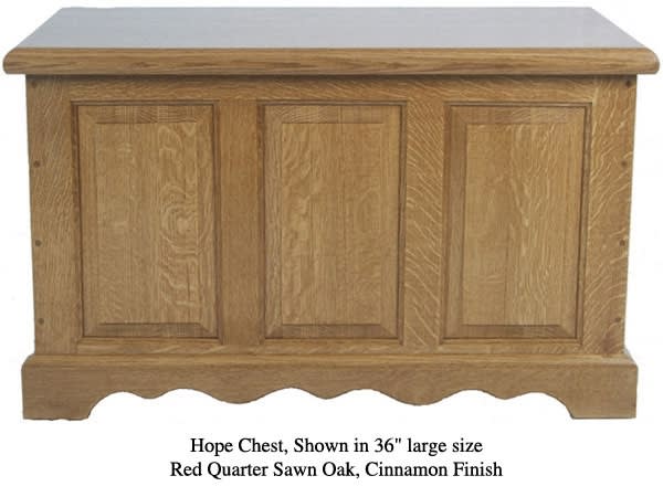 Quarter Sawn Oak Hope Chest
