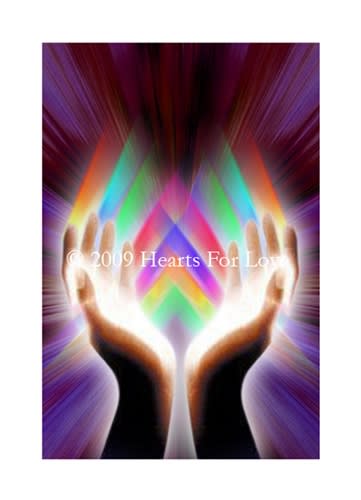 G-17  Reiki Hands - Giclee - 20 x 30 inches