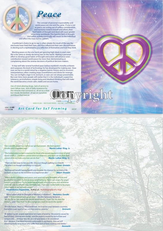 GC-37 Peaceful Heart Greeting Card