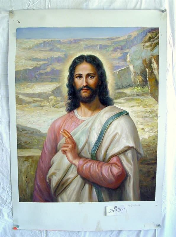 Jesus Christ 24" x 30" Original Oil Painting