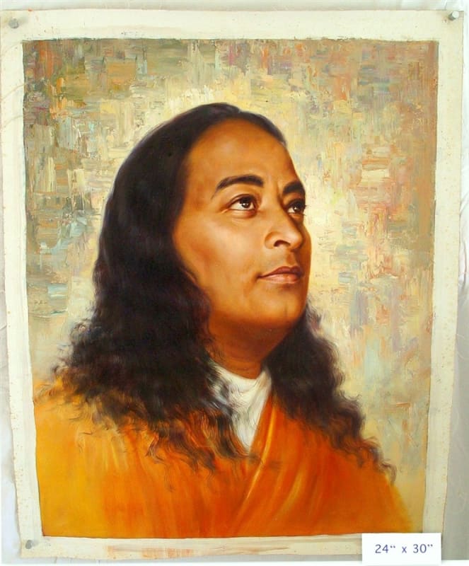 Paramahansa Yogananda Original Oil Painting 24" x 30"